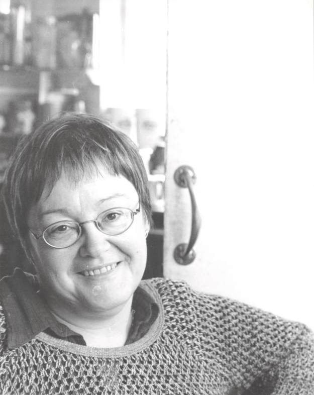 Lorraine Gradwell (monochrome, close up)